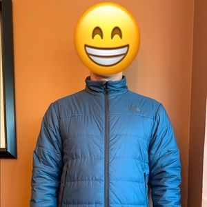 North Face Puffer Jacket - Dark Teal - EUC